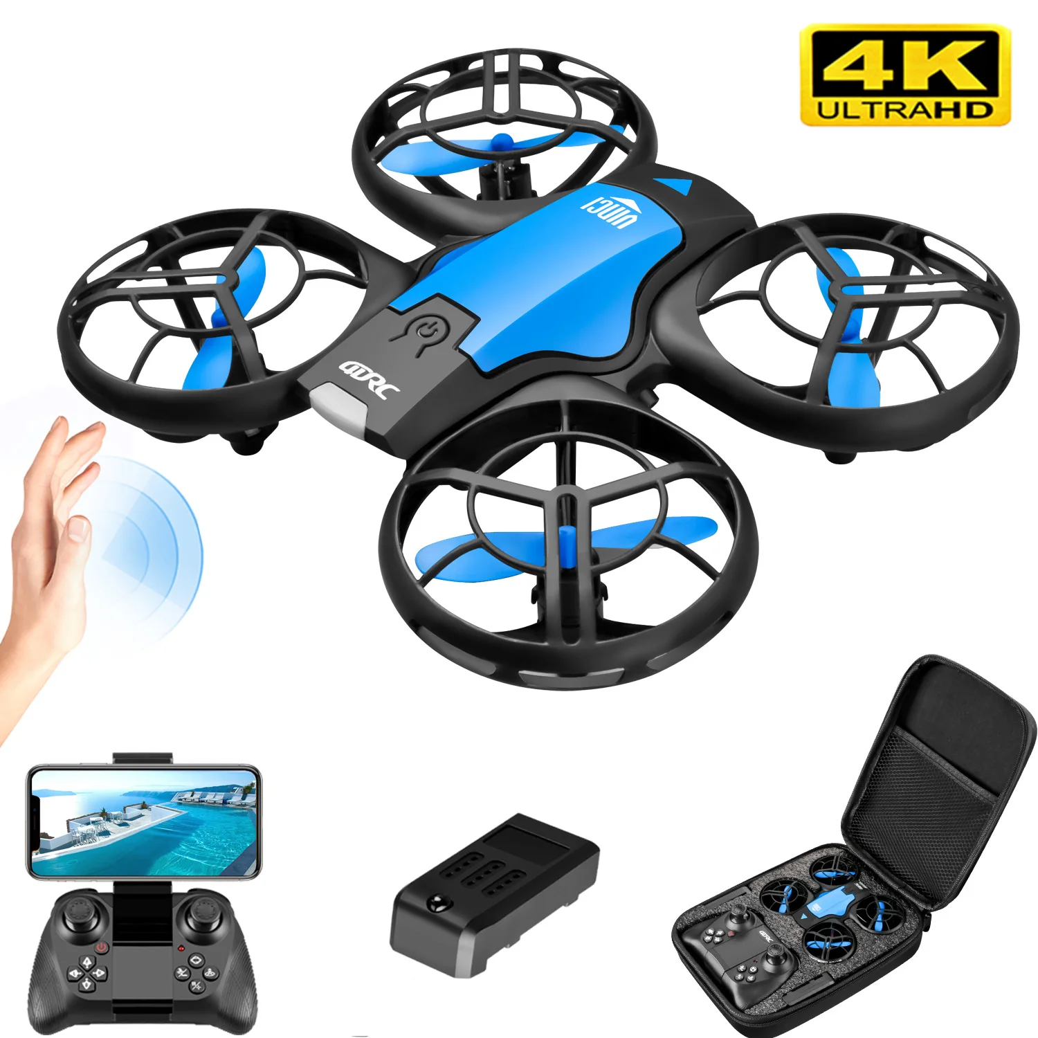 طائرة بدون طيار صغيرة جديدة V8 - مراجعة Drone Kit Professional وسعره